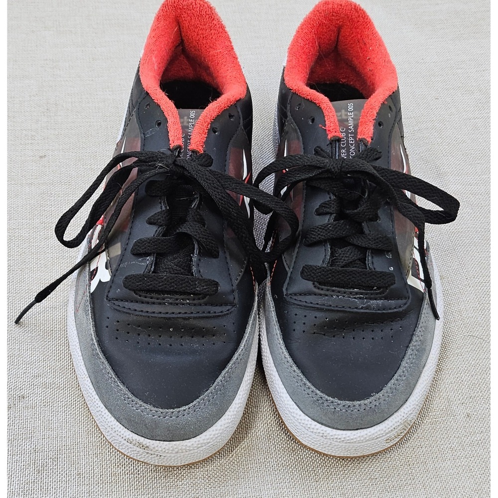 Reebok Club C Concept Sample 005 Unisex 6.5 Black Red EH0139 Low Top Sneakers